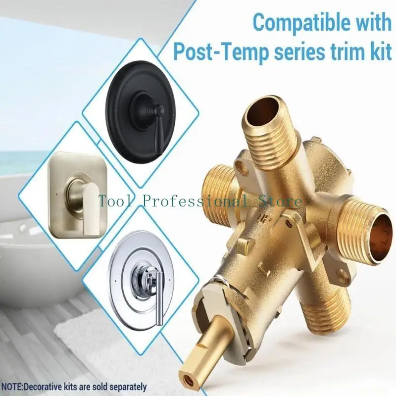 57QF Universal Brass Valves 2510WL Enabling Smooth Setups Without Welding & Multi Port Functionality for Copper IPS Pipes