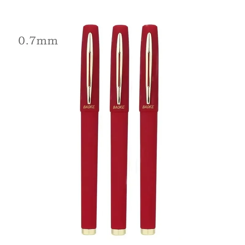 0,5/0,7/1,0 mm Grote capaciteit Signature Set Antibacteriële Pen Zwart Blauw Rood Carbon Kantoor Neutrale Balpen Zakelijke Navulling