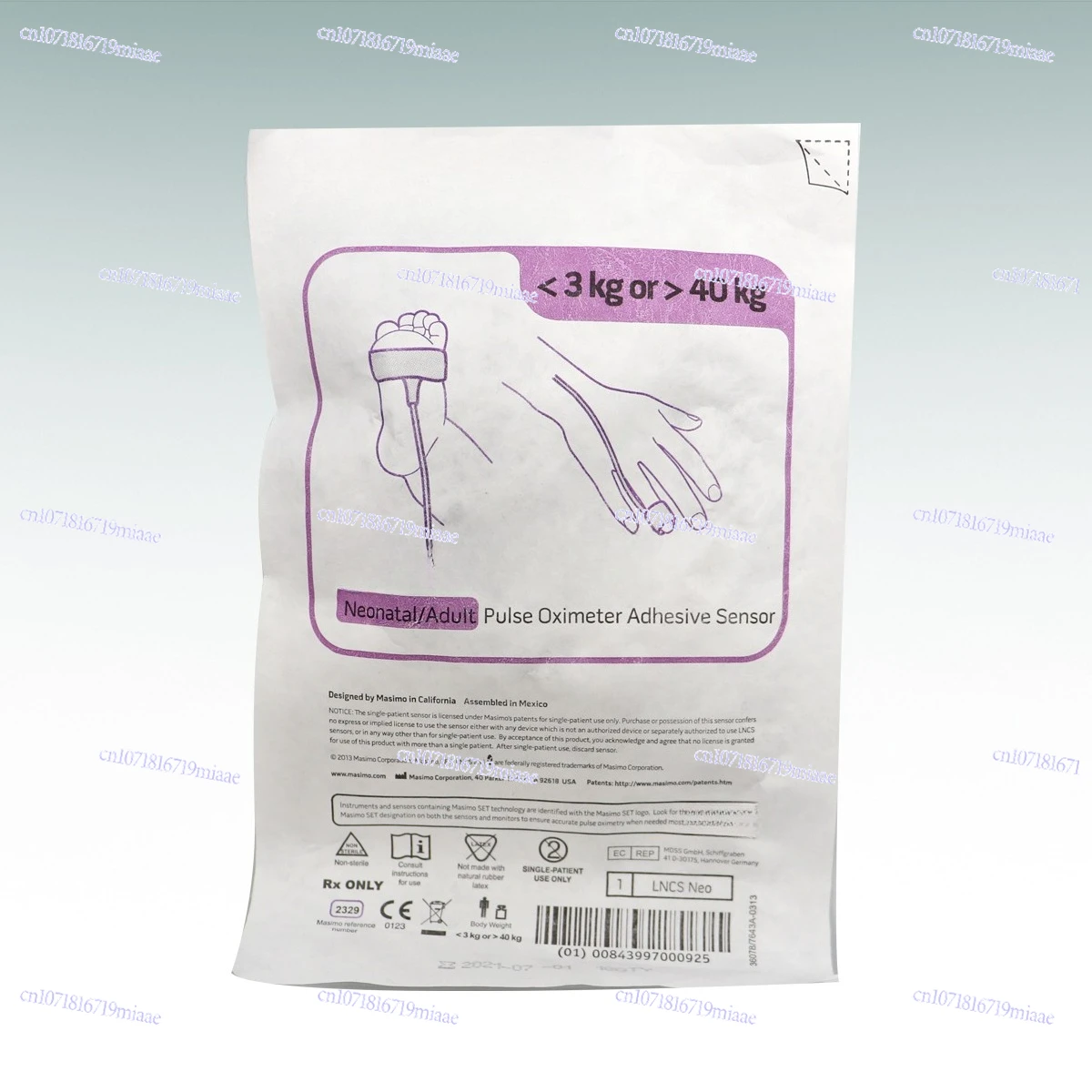 

Split Blood Oxygen Saturation Probe Sensor 9 Pins Disposable Blood Oxygen Probe