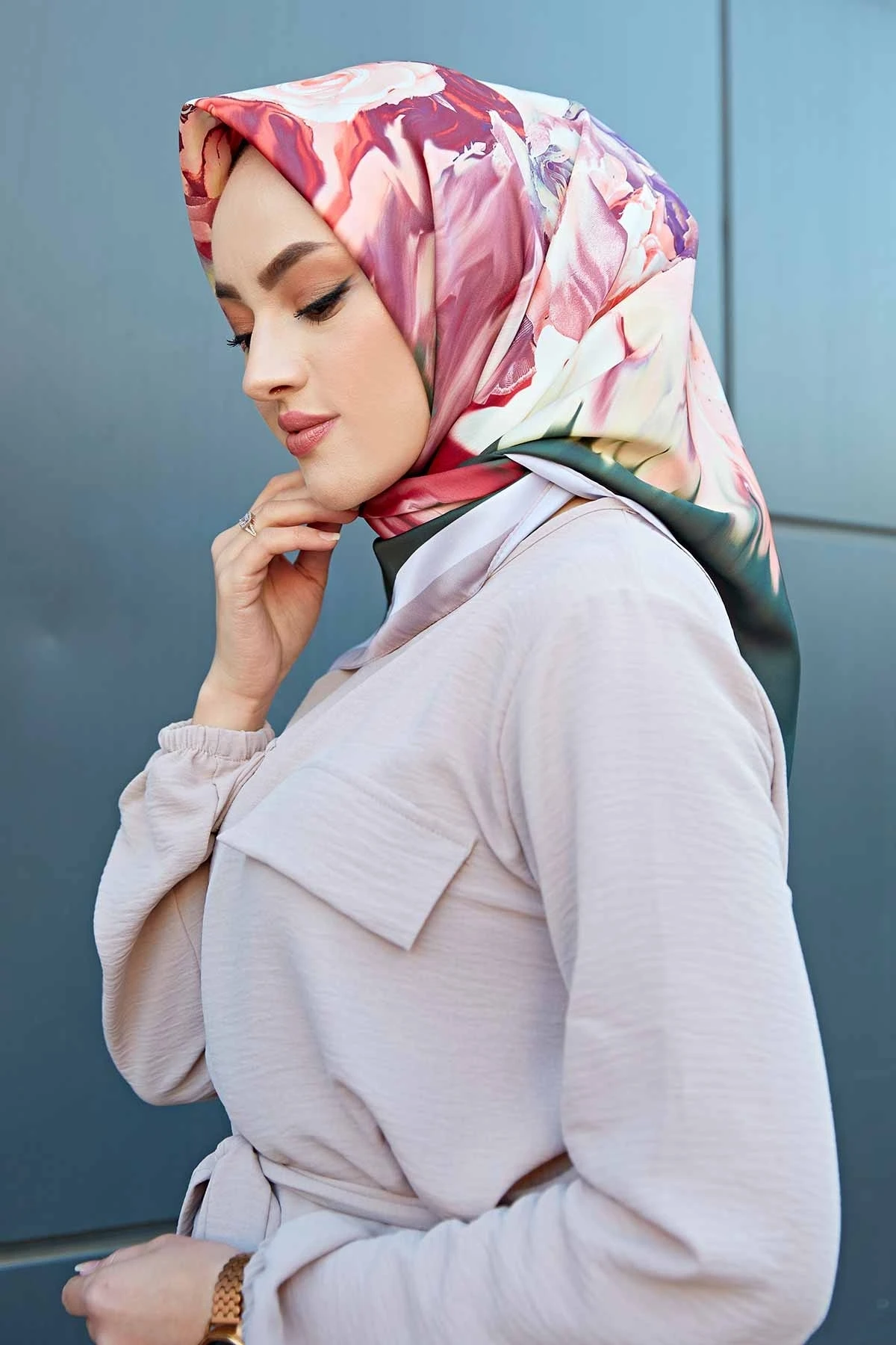 Printed Scarf E-Winter Autumn 2021 Muslim Women Hijab headscarf Islamic Turkey