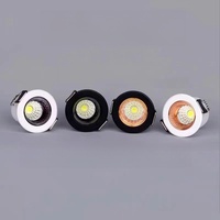 Mini LED Recessed Spotlight 3W COB AC110V/220V Downlight for Ceiling Cabinet Chowcase Loft Decoration Lighting DC12V