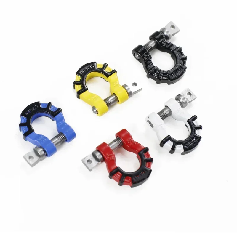 1/8 1/10 Climbing Car Front Bumper U-buckle Rescue Buckle Simulation Dual Color U-buckle screw Decoration Upgrade Parts RC Car