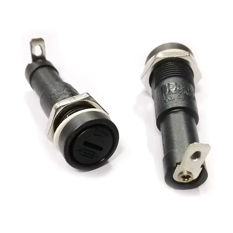 5PCS SCI R3-9 Panel Mount Chassis Fuse Holder For 6x30mm Glass Fuses 15A 250V 6*30 Holder Fuses