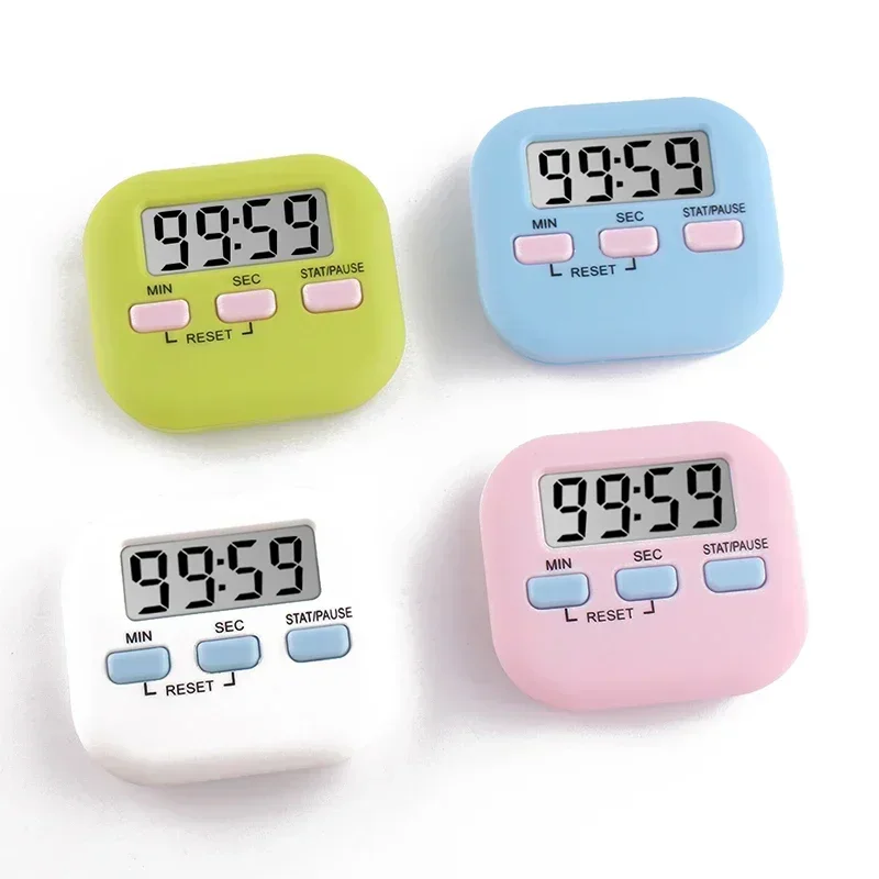 4pcs,Beauty Timer Experiments Talking Count Down Meeting Sports 6.4*5.6*1.5cm Kitchen