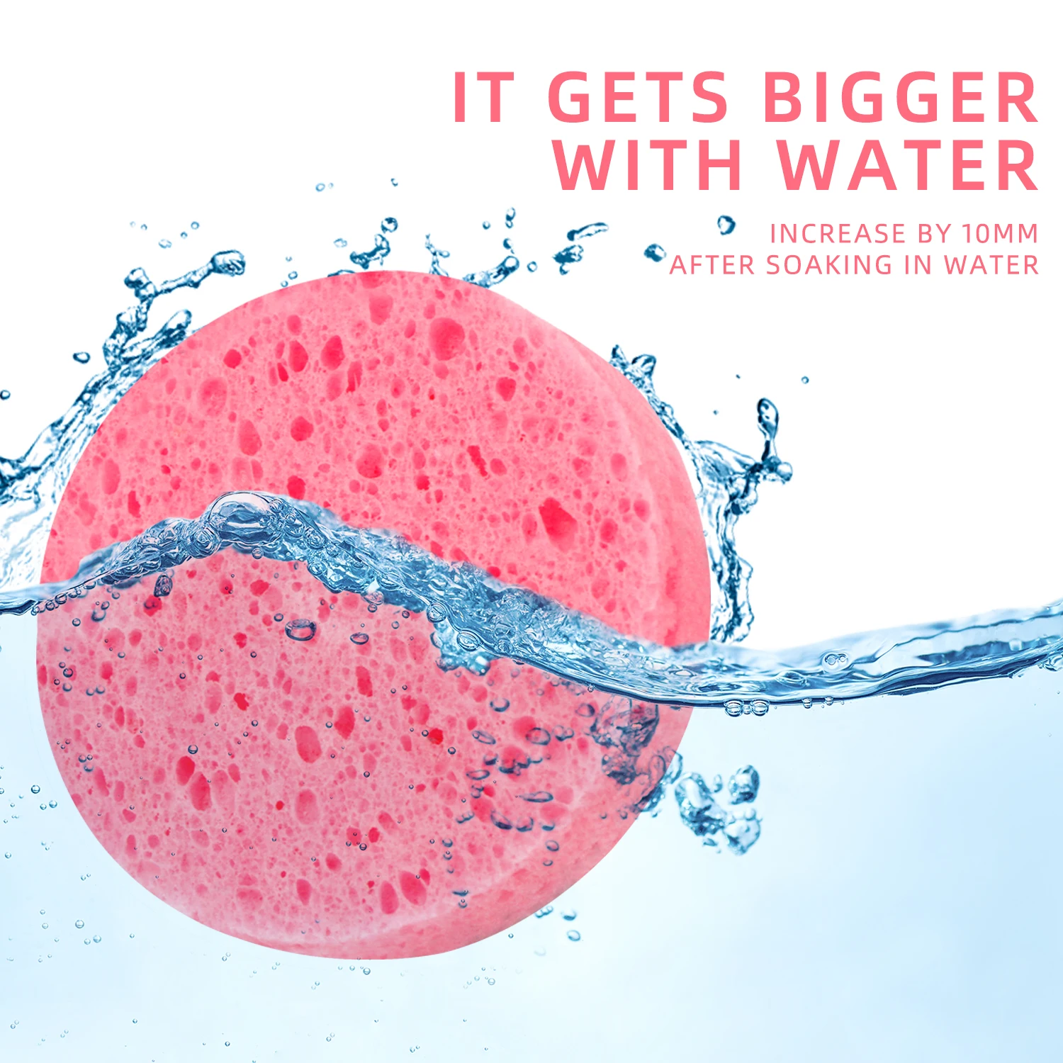 20 sztuk okrągłej gąbki do czyszczenia i złuszczania twarzy, odpowiedniej do użytku domowego lub w podróży