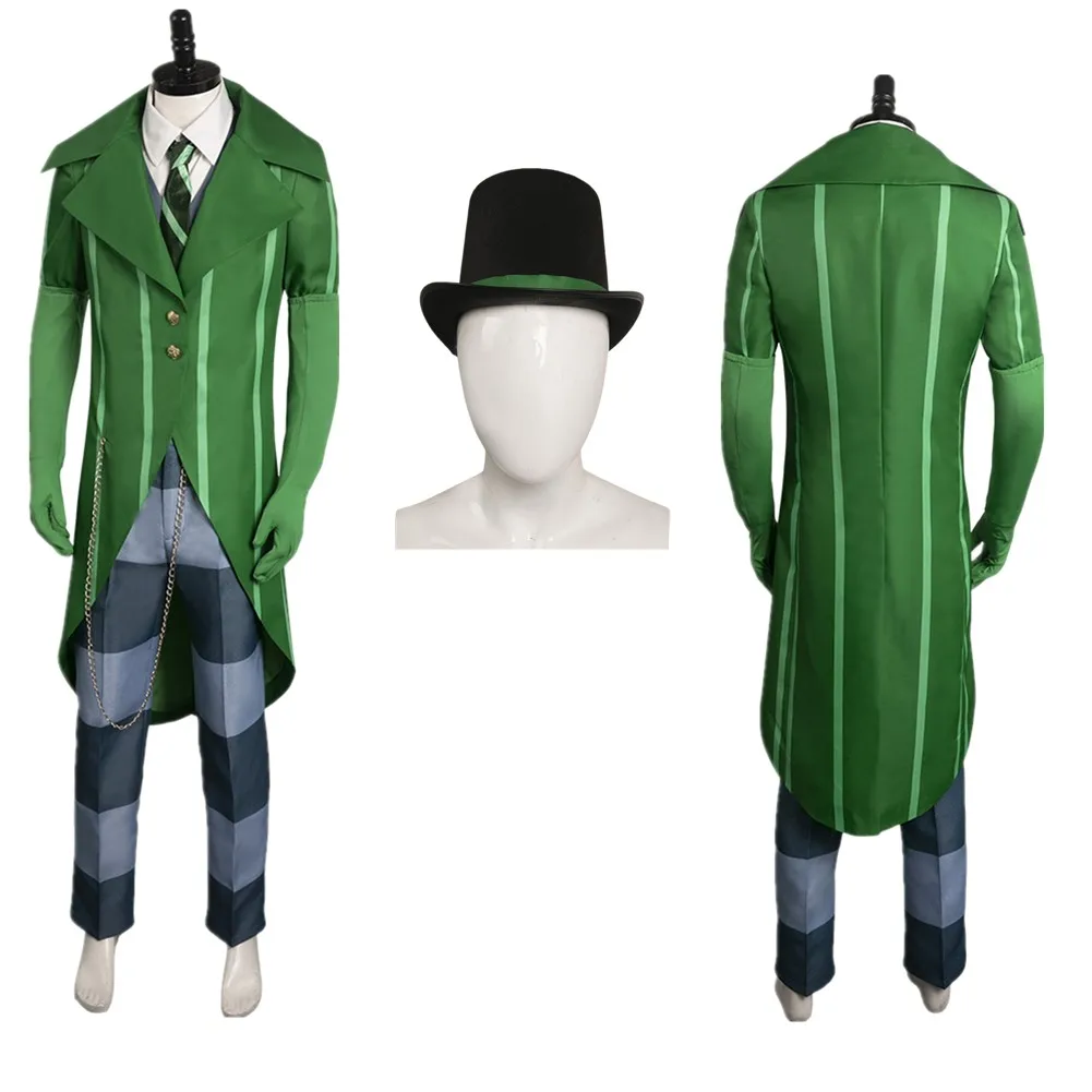 Onceler Cosplay Kostuum Groen Pak Voor Mannen Rolleplay Outfits Film Schurk Halloween Carnaval Feest Vermomming Doeken