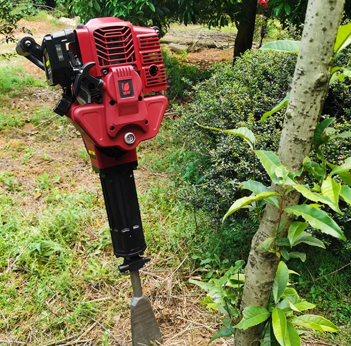 small tree excavator, seedling hoist, soil ball special tree hoist, portable gasoline pick with soil ball pit digging