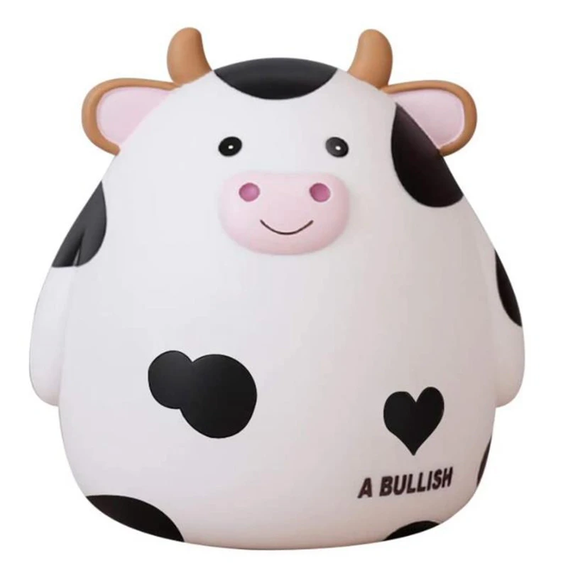 

Piggy Bank,Cute Cow Money Bank for Boys and Girls,Children's Shatterproof Coin Bank,Best Birthday for Children,White