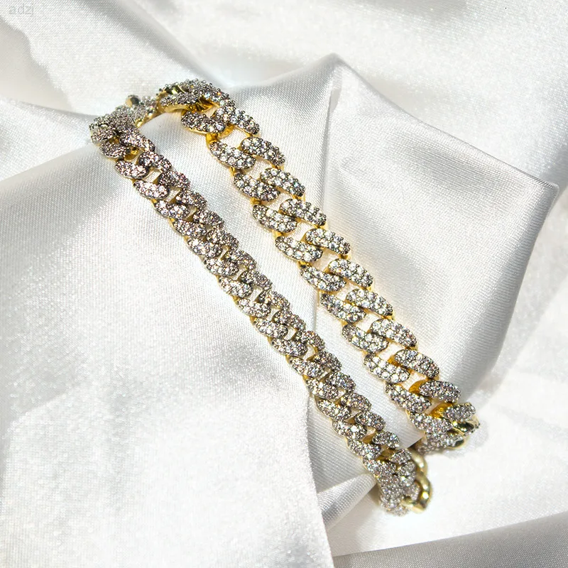 Luxury Kibo Jewelry Wholesale Prices Mens Miami Cuban Lab Grown Diamond Moissanite Necklace/bracelet Sets Sold Glod Cuban Link C