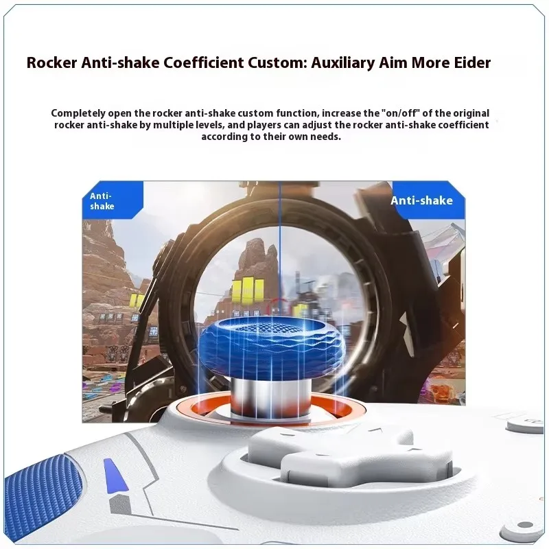 BIGBIGWON Blitz 2 TMR Gamepads Star Flash سماعة لاسلكية تعمل بالبلوتوث وحدات تحكم الحسية الجسدية 2000 هرتز لـ NS PC لعبة البخار مخصصة #5