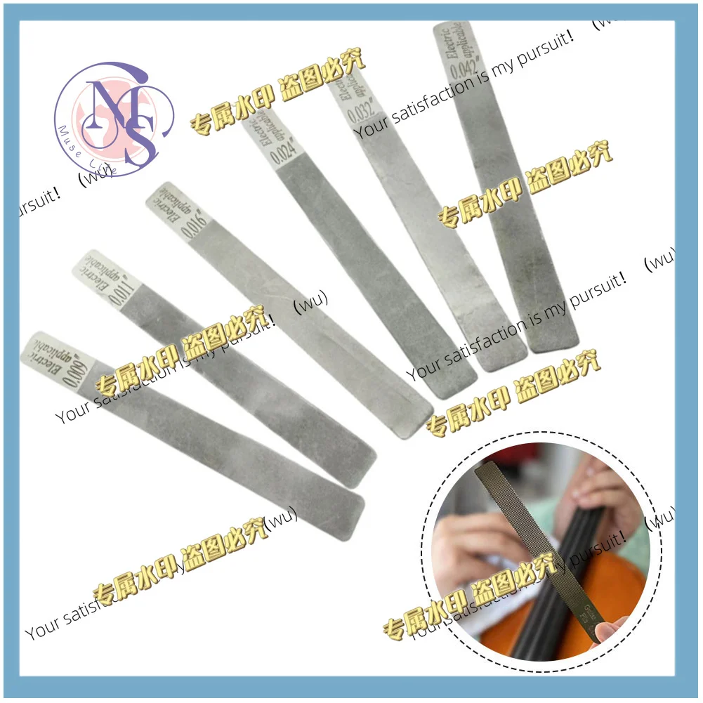 6Pcs Guitar Nut Nut Files Fret Crowning Slot Comfortable Luthier Repair Tool Kit For For Guitar Stringed Instruments Parts