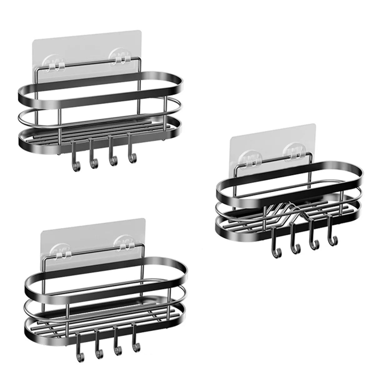 Shower Rack,Adhesive Shower Organizer for Bathroom,Shower Shelve for Inside Shower,Rustproof Stainless Steel Shower Rack
