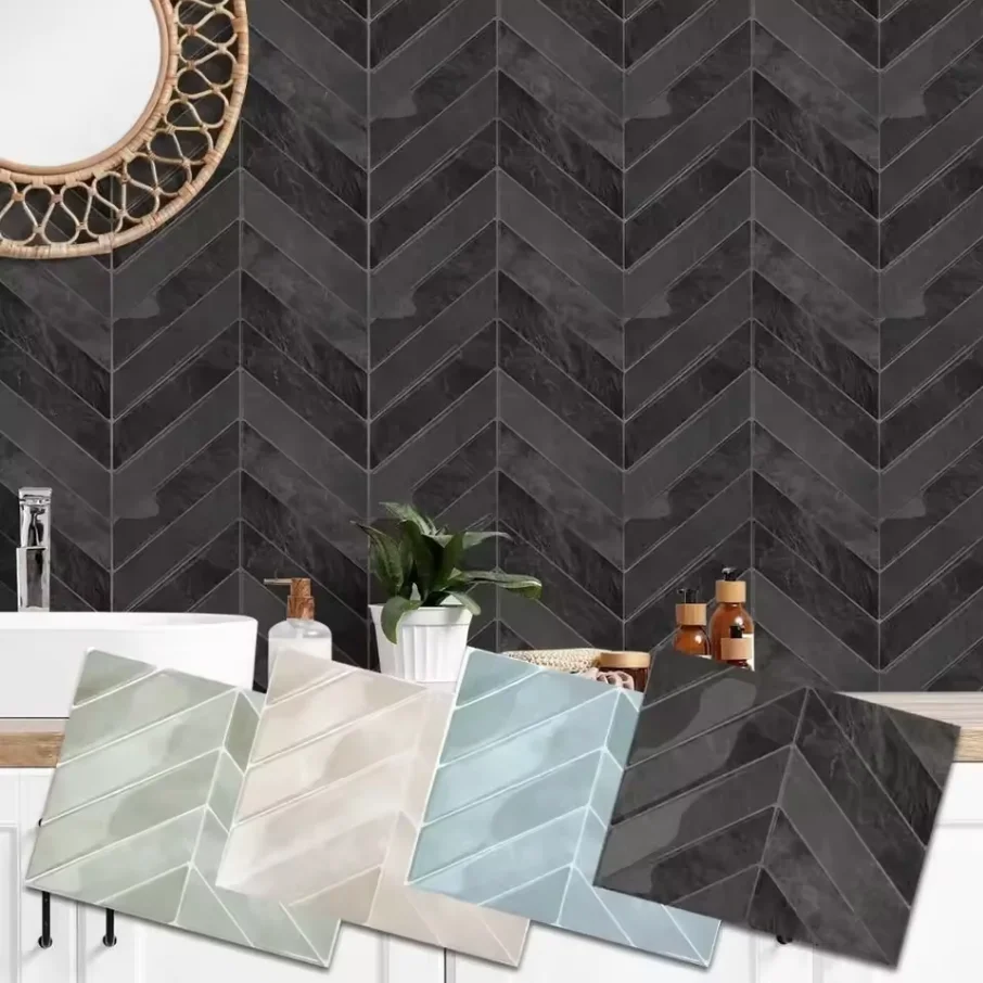 Self-adhesive Color Tile Backsplash, Kitchen Bathroom Wall Tile Sticker 23x29cm, 2026 New Tiles Sticker Water and Mold Resistant
