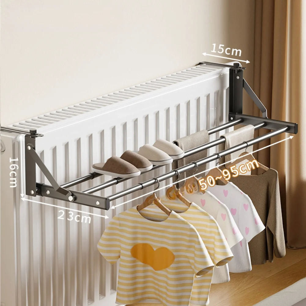For Radiators Radiator Clothes Rack For Small Apartments Freely Adjustable Radiator Airer Radiator Drying Rack