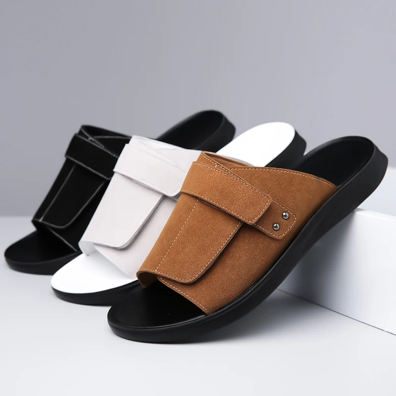 Cross-border E-commerce New Summer Slippers Fashion Versatile Lightweight Youth Men Driving Dual-use Large-1102