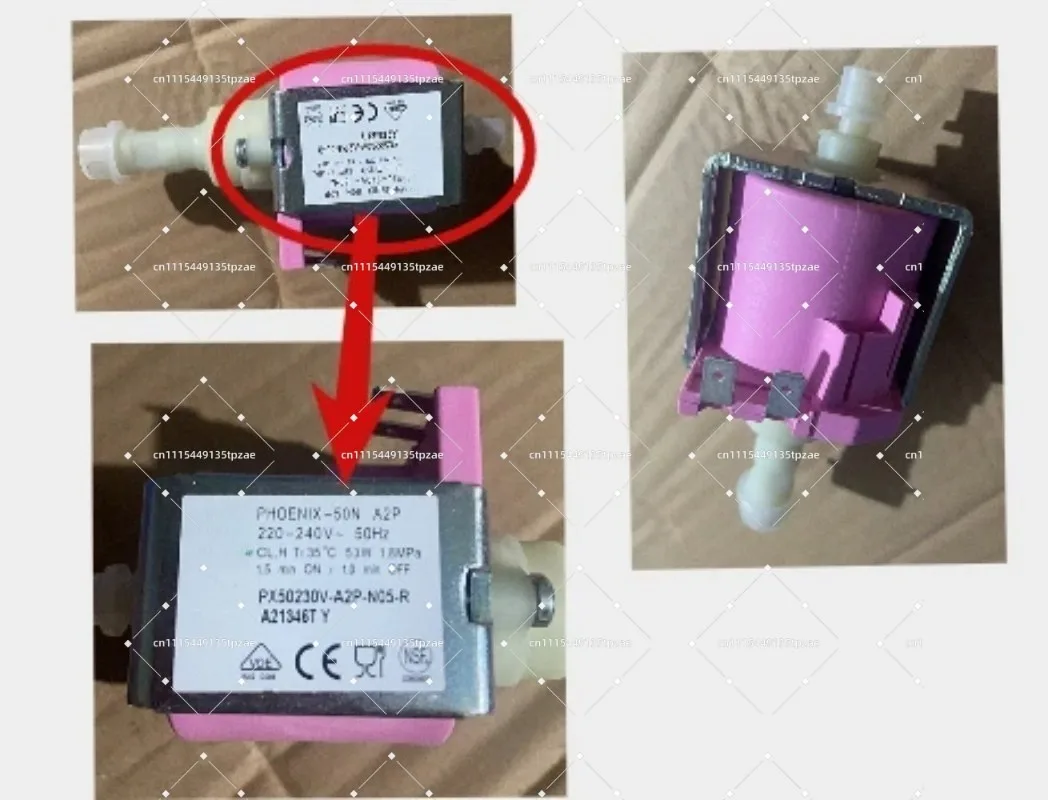 PHOENIX-50N 220V-240V 53W Espresso Machine Solenoid Vibratory Pump Self-priming Coffee Machine Water Pump