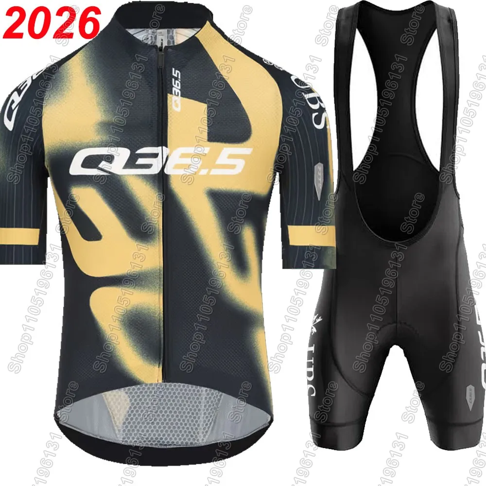 

Q36.5 Pro Cycling Team 2026 Комплект велосипедного трикотажа для мужчин Летняя черная одежда Рубашки для шоссейного велосипеда Костюм Велосипедные шорты MTB Maillot
