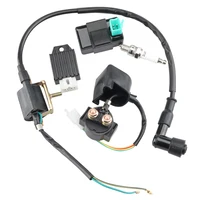 Relé rectificador regulador de 5 pines, bujía, caja CDI, bobina de encendido para Kazuma Meerkat 50cc Falcon 70cc 90cc 110cc Taotao Roketa
