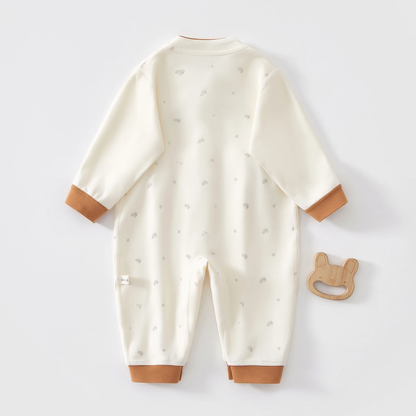 Newborn Baby Clothes, Base Layer Onesie, Spring and Autumn Pure Cotton Belly-Protecting A-Class Romper, All-Season Jumpsuit