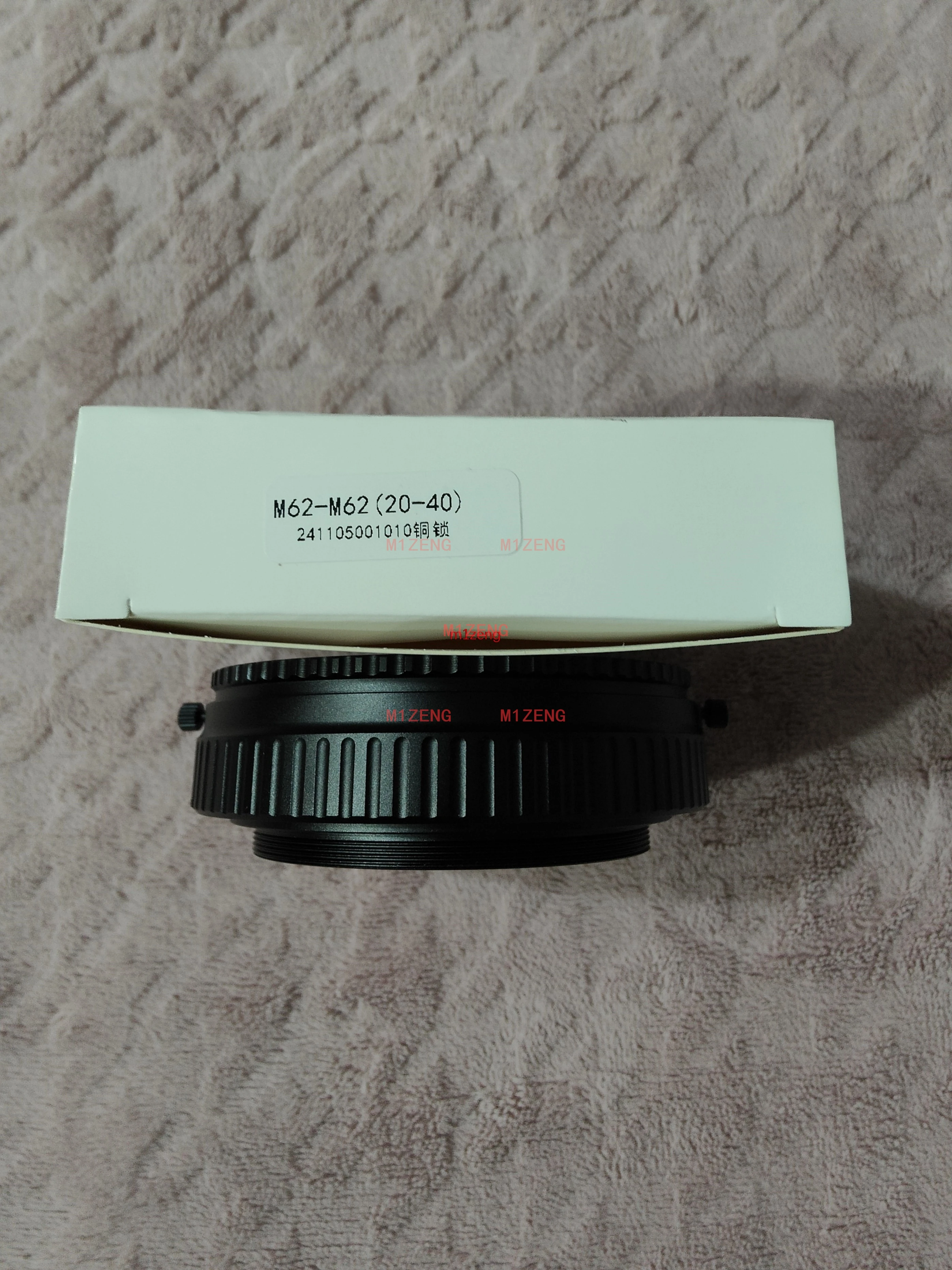 M62-M62 20-40 M62 to M62 Mount macro Focusing Helicoid Ring Adapter 20mm-40mm Macro Extension Tube for camera lens