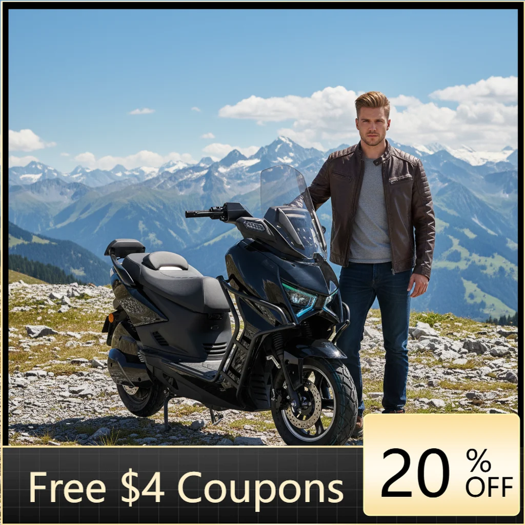 YzhgbPowerful electric sports motorcycle 2000W adult 150km/h two-wheeled 72V lithium battery, long-distance high-speed off-road
