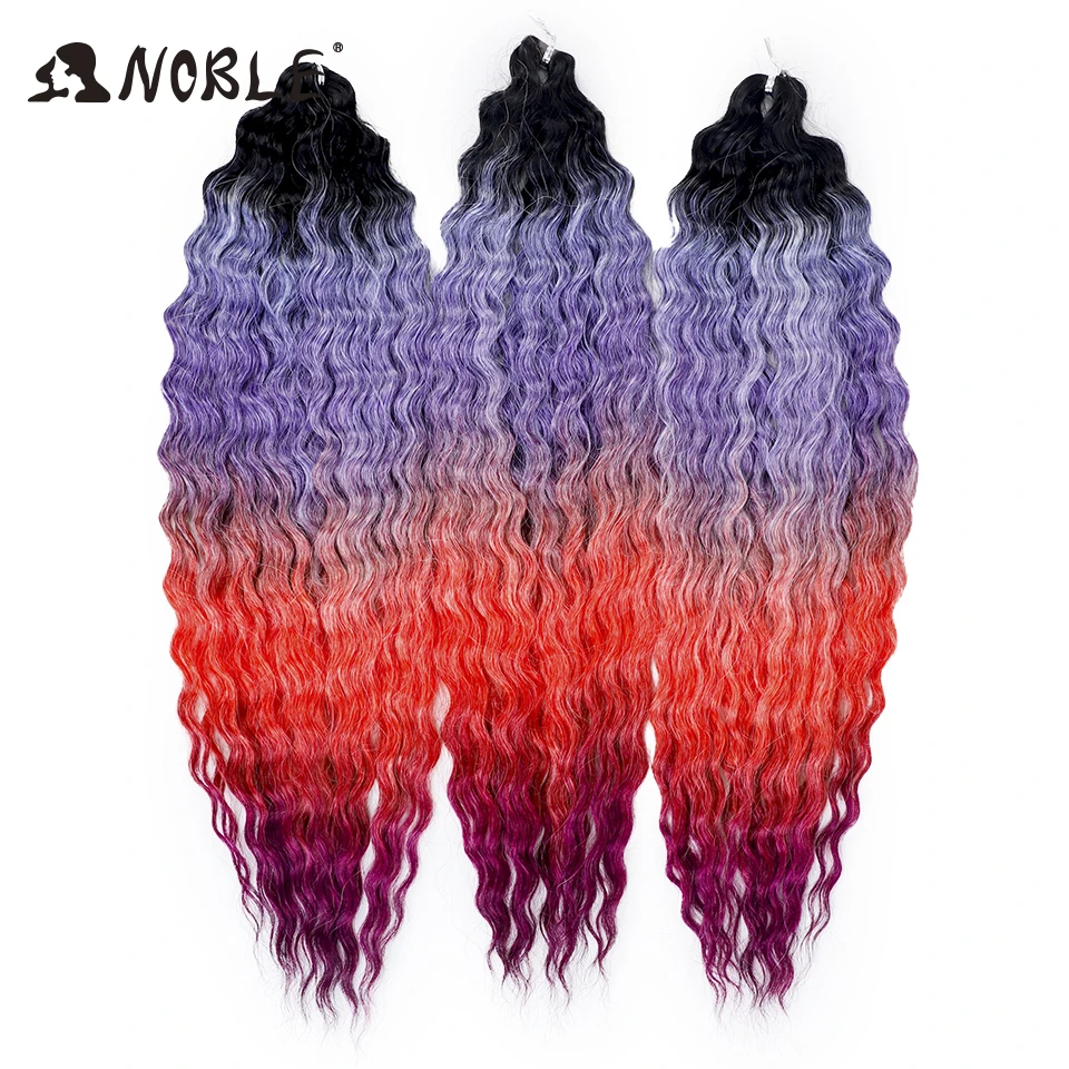 Edles Lockenhaar, Wasserwellen-Twist-Haare, Ombre-Blond, 25 Zoll, synthetisches Flechthaar, tiefe Wellen, Haarverlängerung zum Flechten – Detail 21