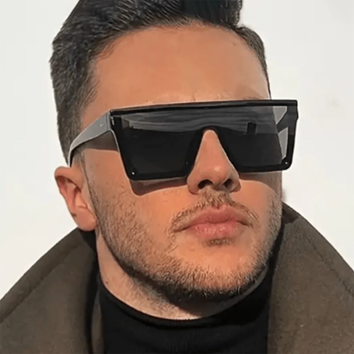 Fashionable Oversized Connected Fashion Glasses Women Uni Sun Protection Sun Glasses, Outdoor Glasses