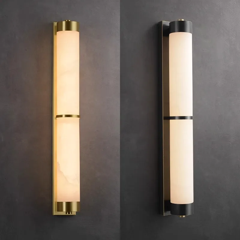 

Modern Brass Wall Light Nordic Marble Lights for Home Hotel Villa Room Decoration Bedroom Wall Lights