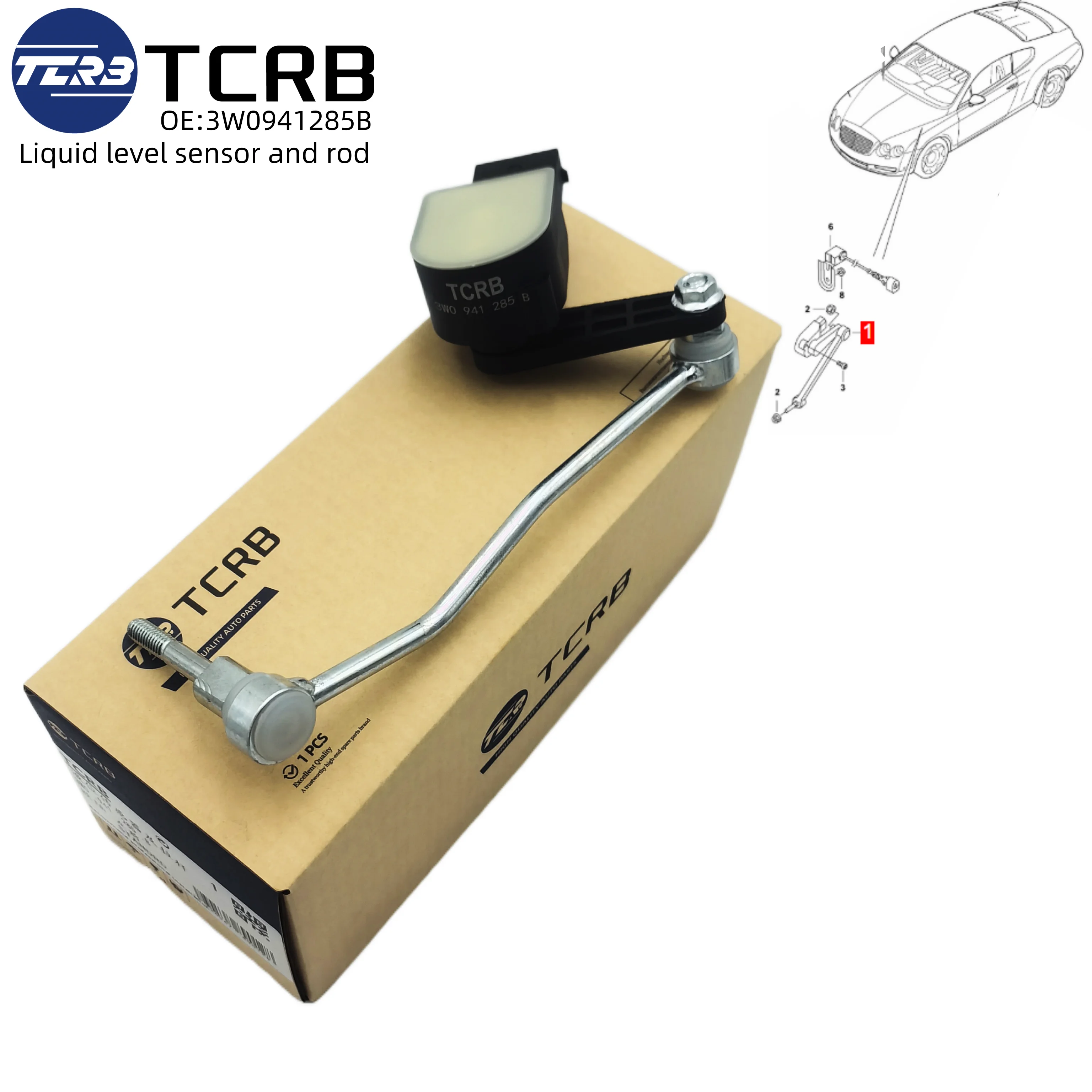 

3W0941285C 3W0941285B Car Air Height Level Sensor for Bentley Continental Flying Spur GT