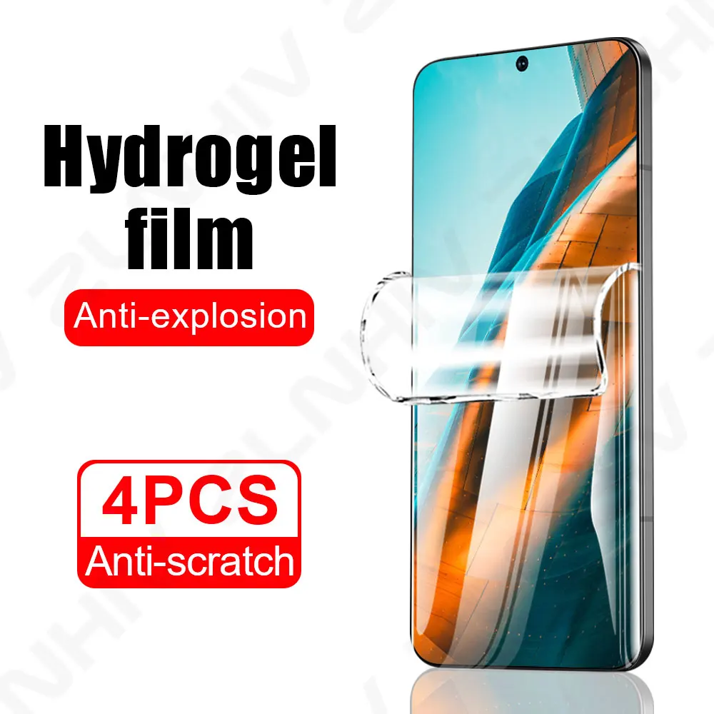 4Pcs Protective Film for Samsung S25 Ultra S24 Plus Not Glass Phone Screen Protector S23 S22 Hydrogel Film S21 S20 S10 Note 20