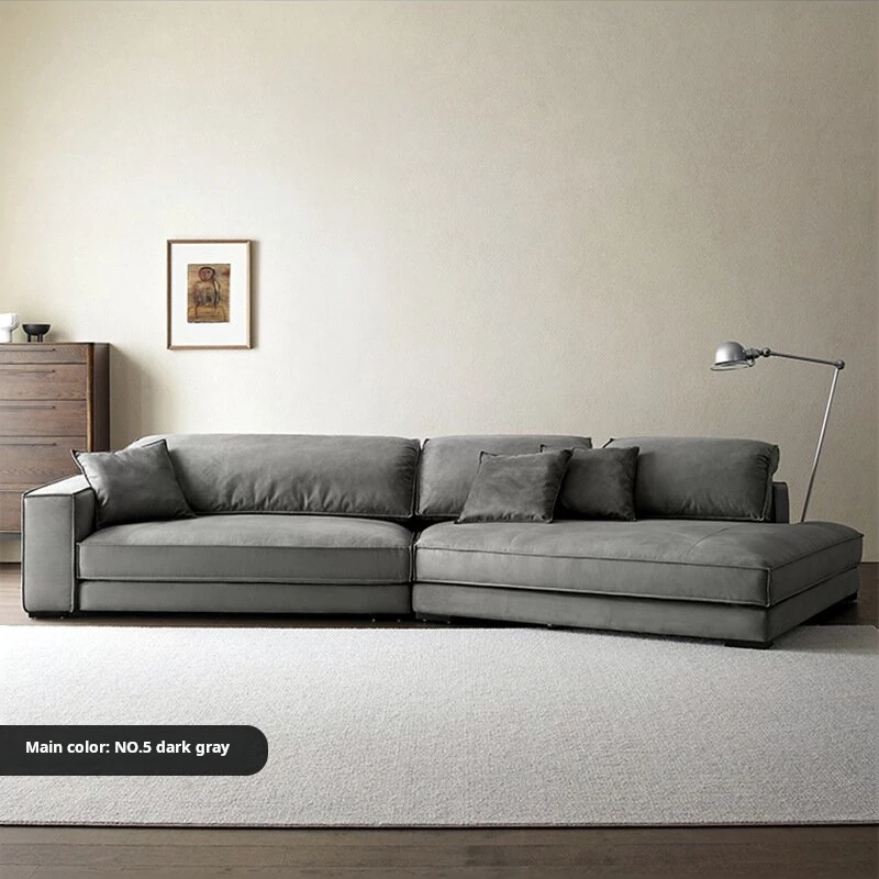 

-For Budapest Italian Shaped Minimalist Sofa Living Room Sofa Set Frosted Fabric for Furniture Sofa&