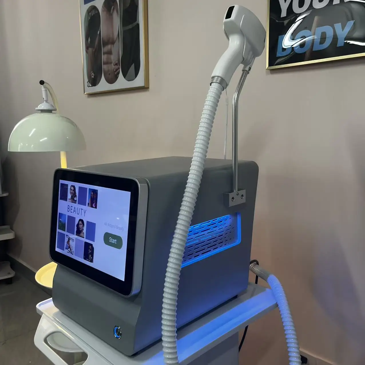 

NEW 808nm Ice platinum Laser Diode Hair Removal Machine Permanent Best Painless Skin Care Device 3 Wavelength 808 940 1064 755nm