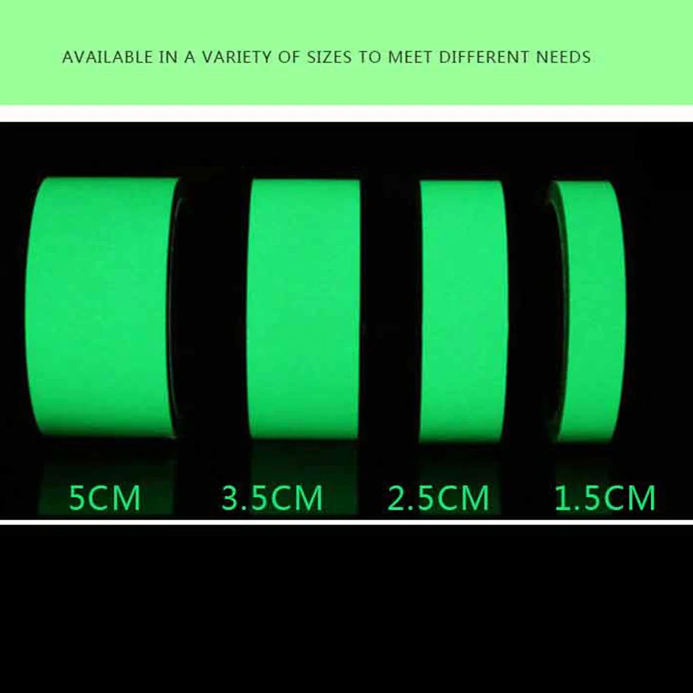 Luminous Self-Adhesive Tape Night Vision Glow In Dark Safety Warning Security Light Storage Stage Home Decoration Tapes