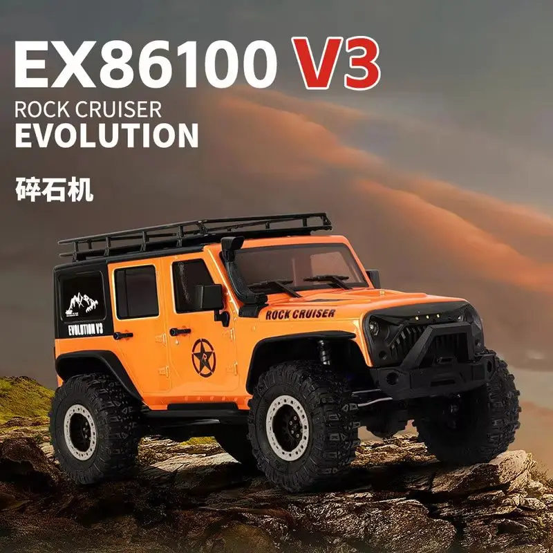RGT 1/10 EX86100 V3 Rock Crusher RC Electric Off-road Simulation Four-wheel Drive Remote Control climbing car
