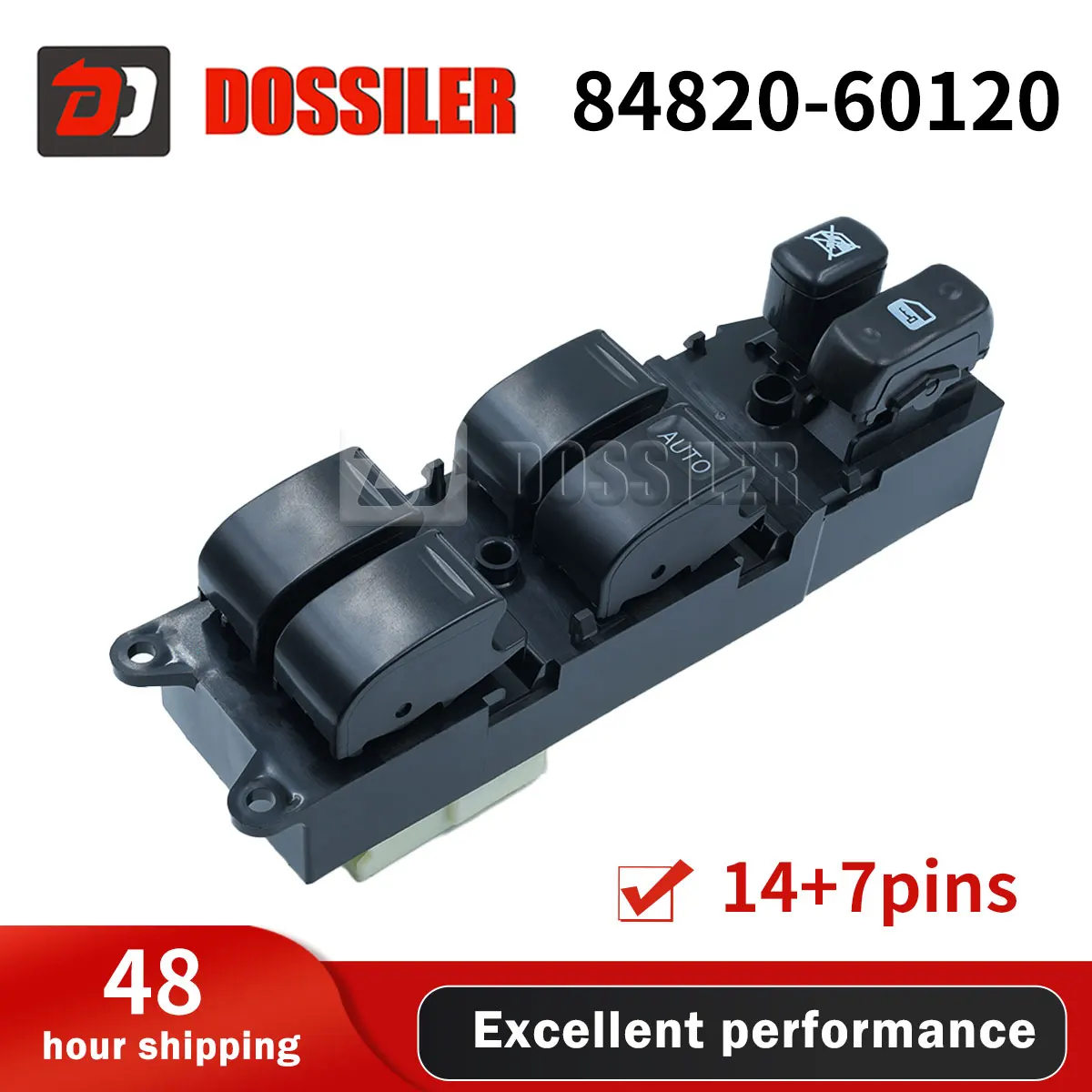 

84820-60120 Dossiler NEW RHD/Right Hand Drive Electric Window Control Switch Lifter Button for Toyota Land Cruiser 100 1998-2002