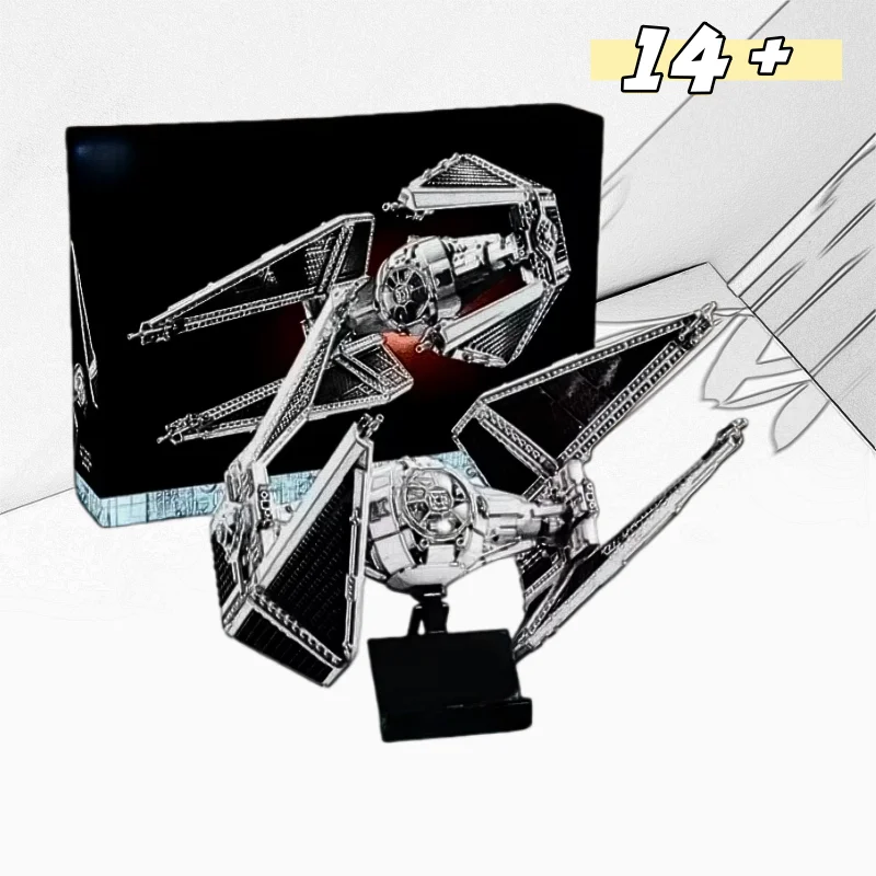 

TIE Interceptor Building Block Model Bricks MOC-75382 The Best Birthday And Party Gifts For Children's Toys Home Decor