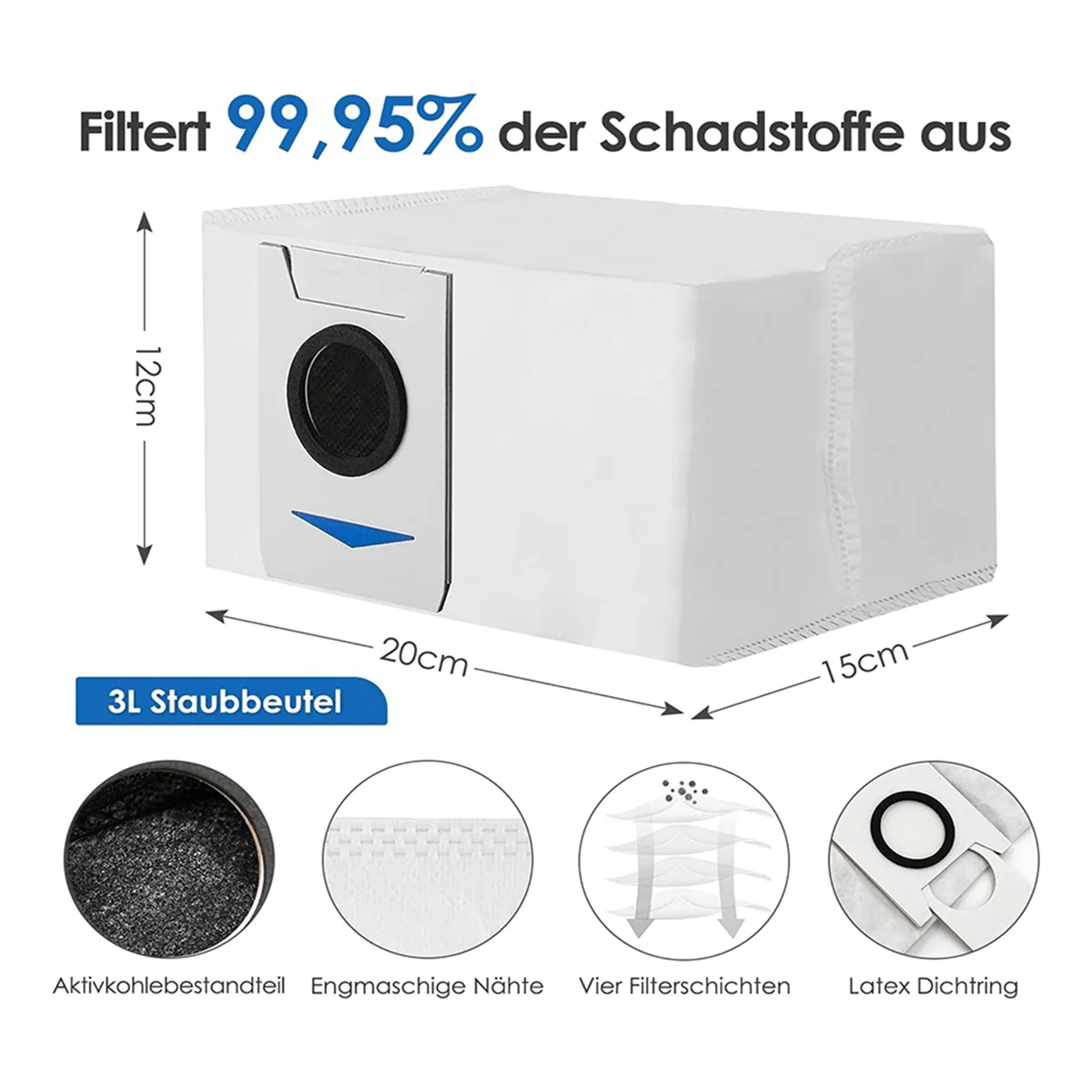 

L32P_Для Ecovacs T30/T30 Max/T30 Pro Щетка для швабры Мешок для пыли