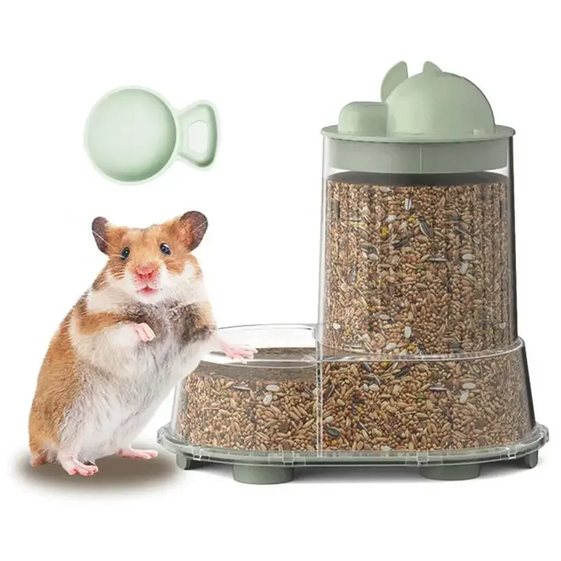 

Hamster Food Dish Automatic Pet Food Water Dispenser Stable Large Capacity Detachable Water Dispenser For Mice Hedgehog Ferret