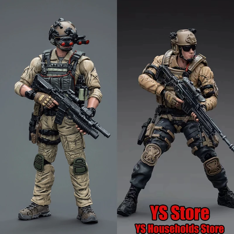 

JOYTOY 1/18 Scale PLA Strategic Support Team Movable Mini US Cavalry Corps Soldier Model 3.75Inches Hobby Collectible Figurine