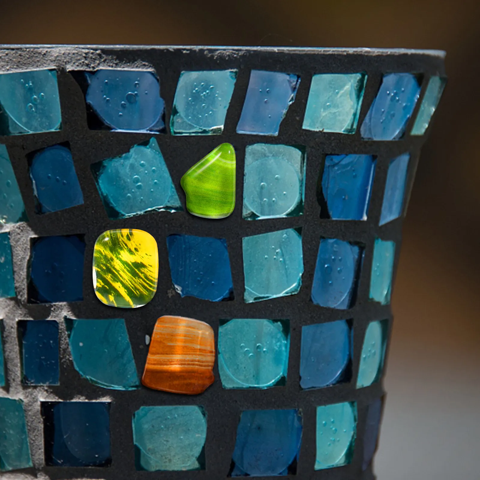 

Набор из 1 ведра стеклянной мозаичной плитки для поделок: блестящая, разноцветная плитка для декора своими руками, оптовые поставки витражного стекла для картин