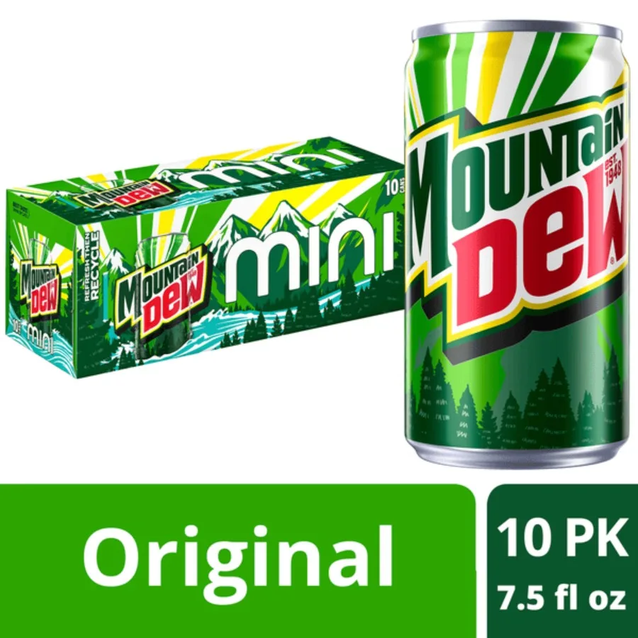 

NEWMountain Dew Original Soda Pop 10 упаковок 7,5 жидких унций