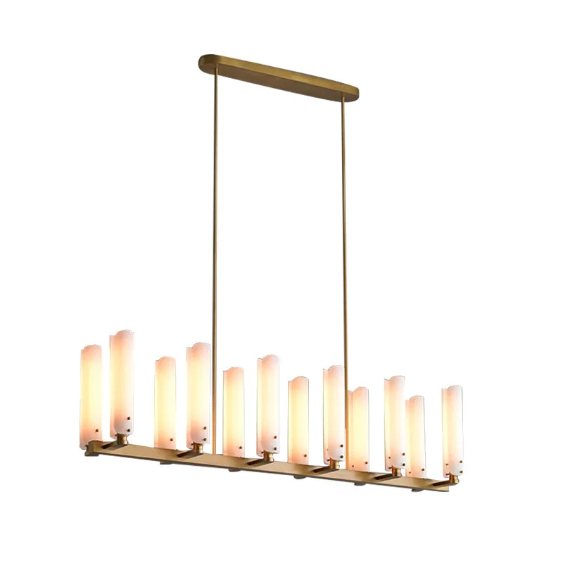 All copper light luxury post-modern all copper, model room, simple restaurant, lamp c