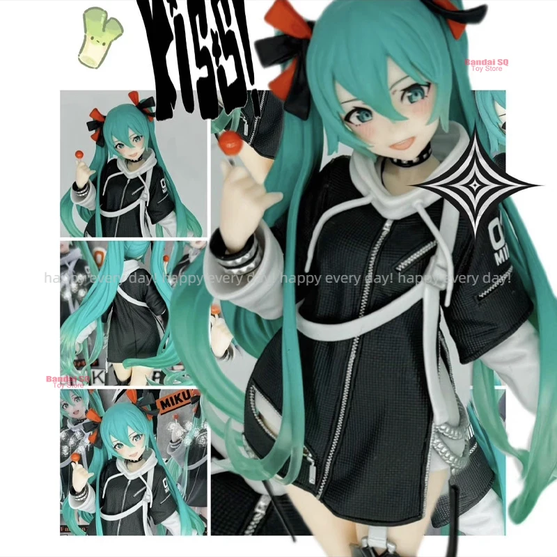 

New Original Taito Vocaloid Hatsune Miku Fashion Anime Figure Punk Future Collection Desktop Decor Model Toys Christmas Gift