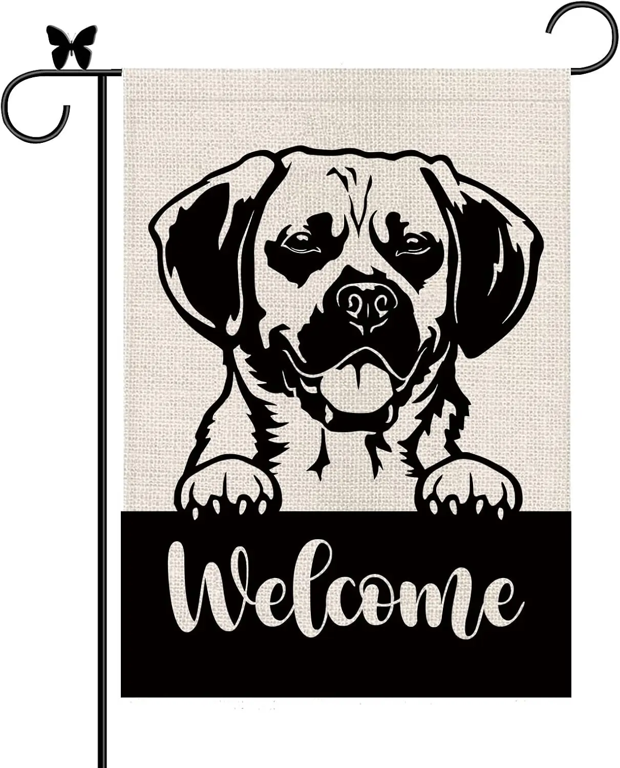 Beagle Garden Flag Cute Beagle Courtyard Welcome Decorative Patio Lawn Outdoor Home Decoration 12.5 x 18 Inch