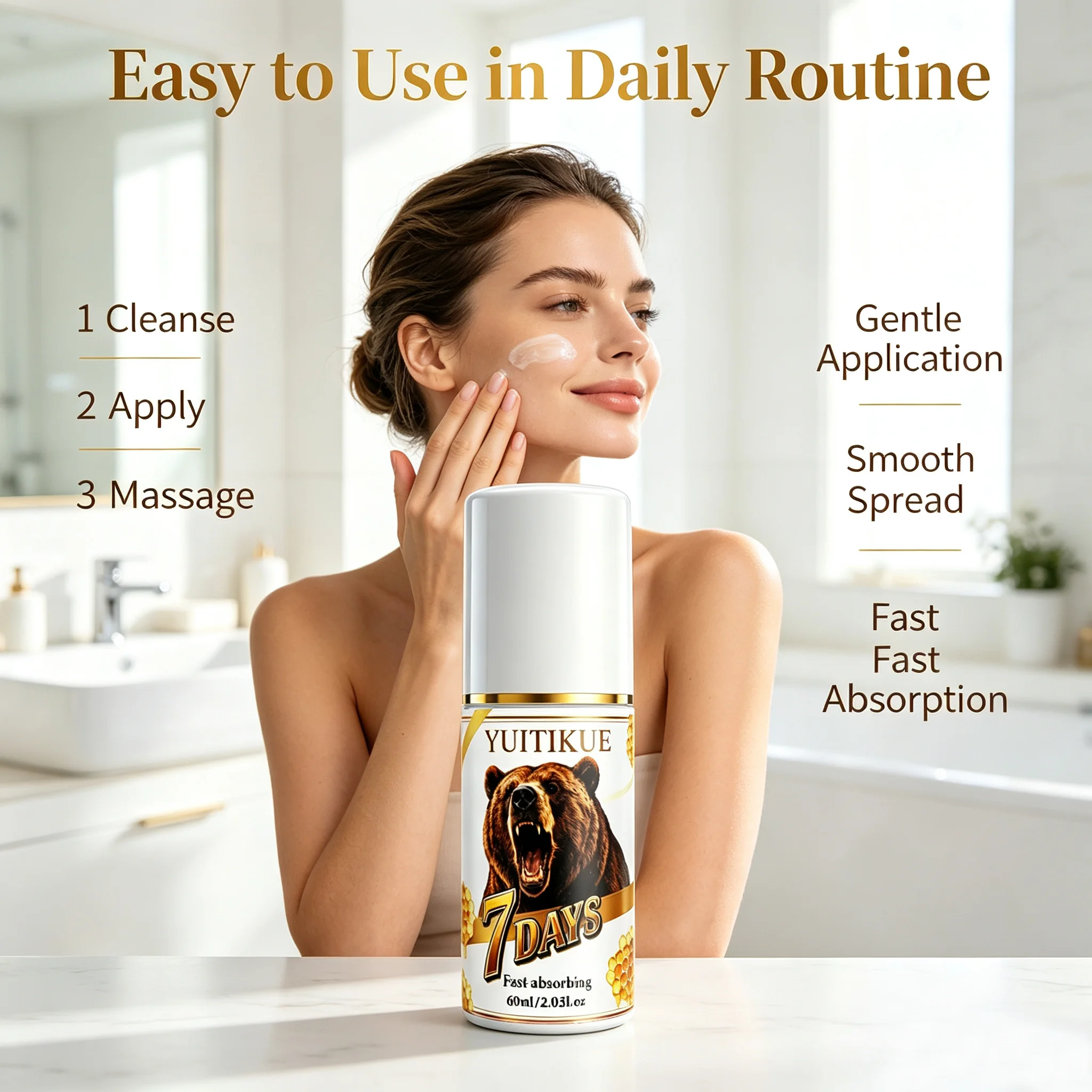 7DAYS Fast Absorbing Body Spray 60ml Men Nourishing Body Care Spray Quick Absorption Moisturizing Daily Skin Care Mist