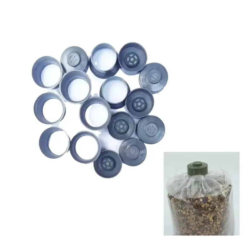 20 PCS Plastic Mushroom Grow Bag Filter Plugs With Air Permeable Design And Secure Fit Perfect For Home Mushroom Cultivation