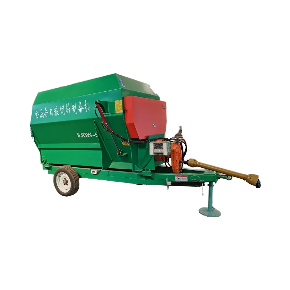 12 cubic breeding mixers cattle and sheep grass dressing and shredding all-in-one standing full-day grain preparation machine