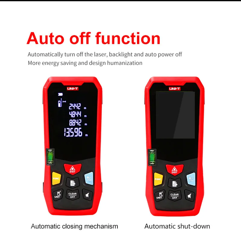 UNI-T Laser Range Finder 40M 50M 60M LM Series Digital Laser Distance Meter Trena Tape Build Measure Electronic Ruler