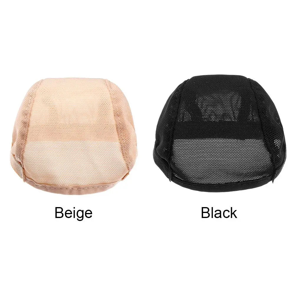 Black/Beige Color Doll DIY Accessories Wig Toy Head Headgear Non-slip Hat Cap Hairnet Net Fixed Hair