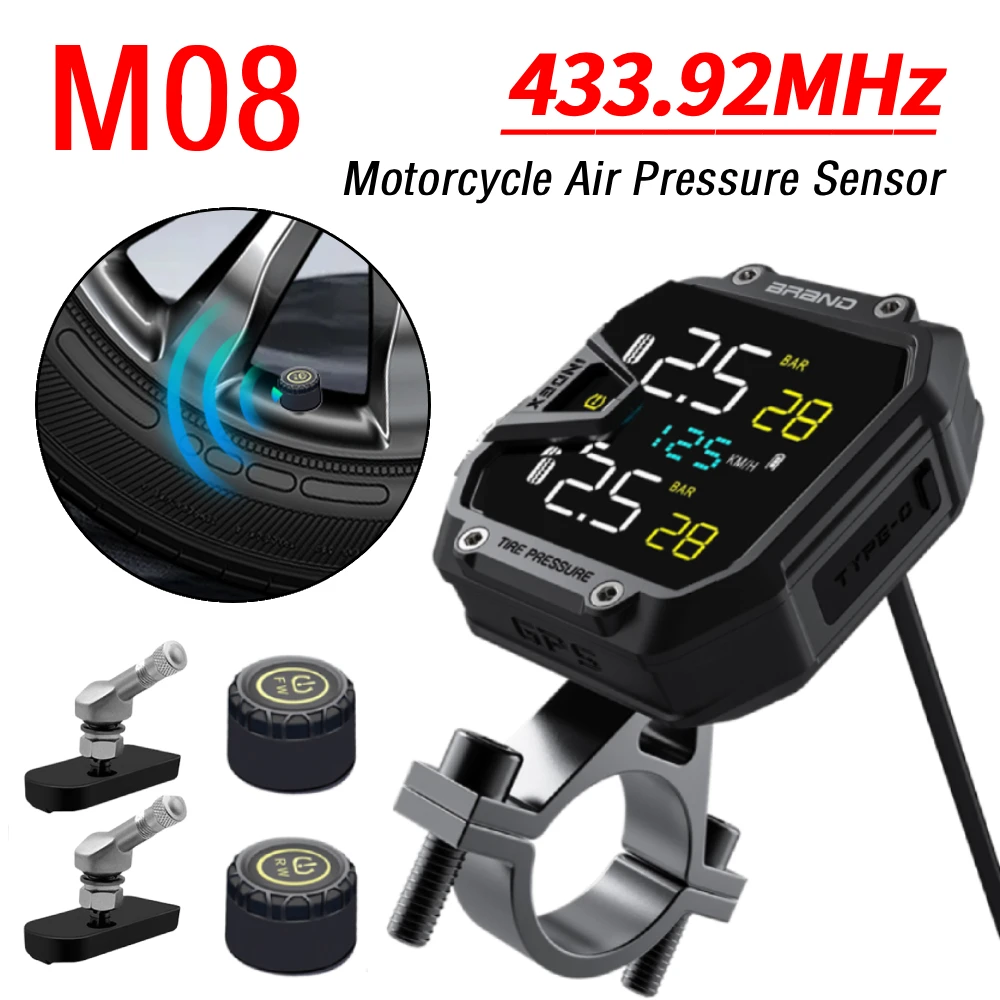 

Велосипедный монитор давления воздуха IP67 Водонепроницаемый монитор давления в шинах на солнечной энергии Беспроводной детектор давления в шинах для аварийного инструмента